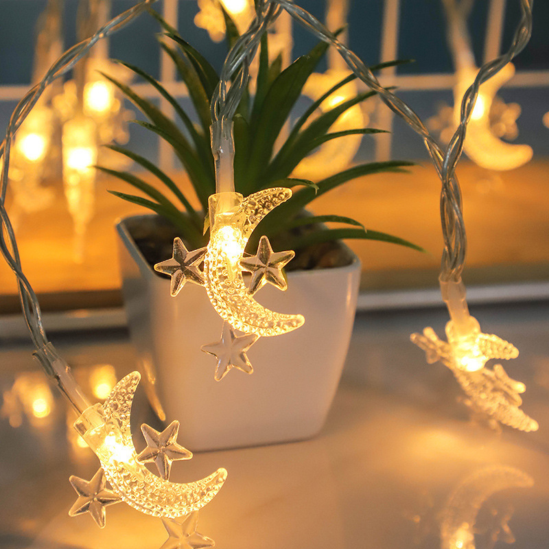 Woohaha Led Star Moon String Lights Ramadan Decorations 2023 Lights