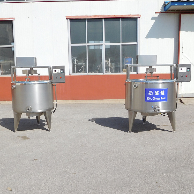 Fully Automatic 300 Liters Small Scale Cheese Vat Cheese Making Machine