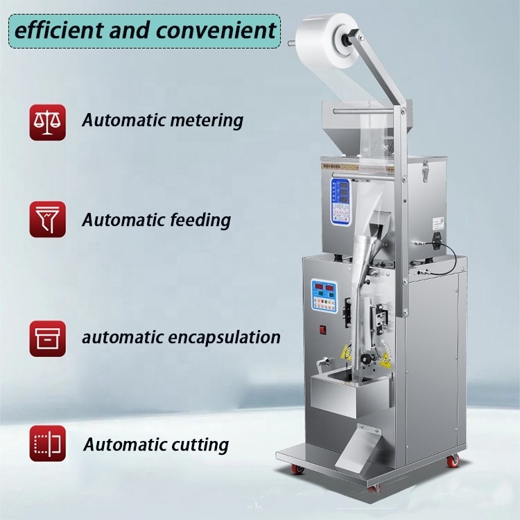 Automatic Particle Powder Packing Machine/ Pneumatic Screw Hardware Bag Tea Seasoning Rice Quantitative Dividing Sealing Machine