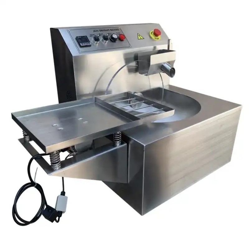 Home Use Table Small Chocolate Tempering Machine With Vibrating / Automatic Chocolate Melting Molding Machine