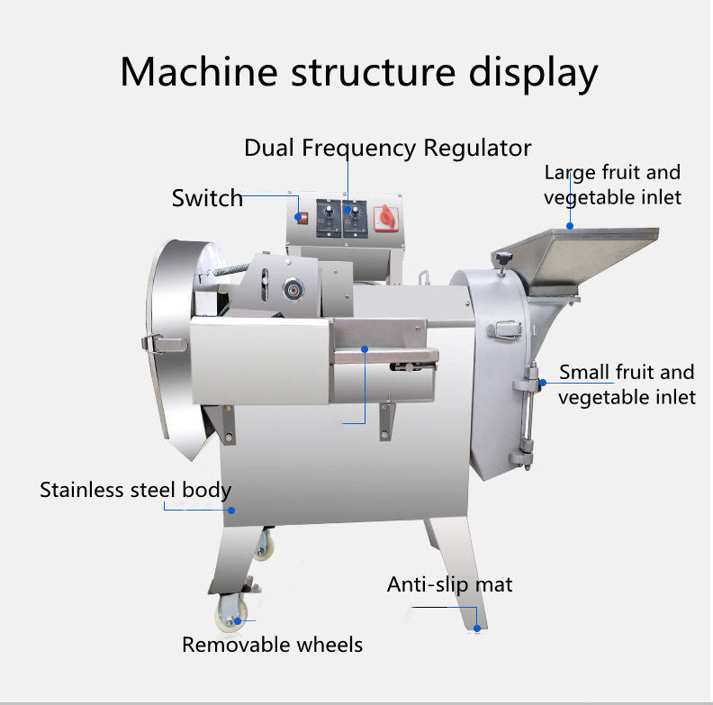 Multi-functional Vegetable Root Cutting Machine/ Stainless Steel Vegetable Slicer Chopper Vegetable Cutter