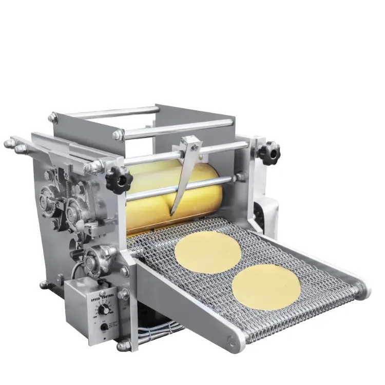 Electric thickness adjustable tortilla wrap making machine/ automatic tortilla press maker