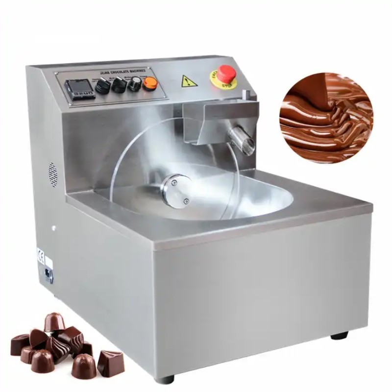 Home Use Table Small Chocolate Tempering Machine With Vibrating / Automatic Chocolate Melting Molding Machine