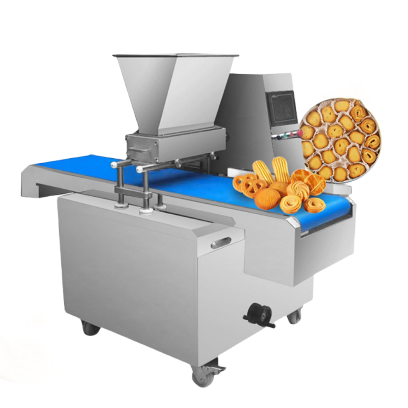 Industrial Mini Fortune Cookie Making Machine With PLC Control / Small Bakery Shop Biscuit Cookie Making Machine