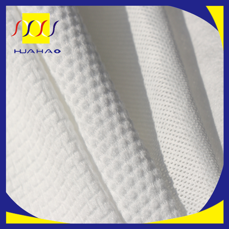 Airlaid Paper Spunlace Non Woven 100% PP Polyethylene Cross Mesh Spunlace Nonwoven Fabric for Hygiene Facial Mask