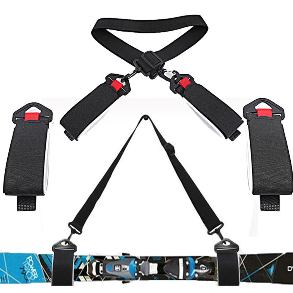 Ski Strap and Pole Carrier Avoid the Struggle and Effortlessly Transport Ski Gear Everywhere Cushioned Shoulder Sling