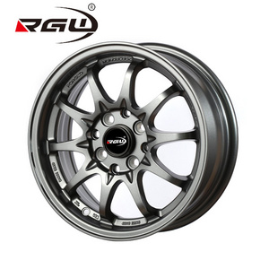 LH10 14 Inch Zoll Felgen Small Rims Aluminum Alloy Wheels Mags Deep Dish Concave 4 Hole PCD 4x100 4x114.3 For Casting Car Wheels