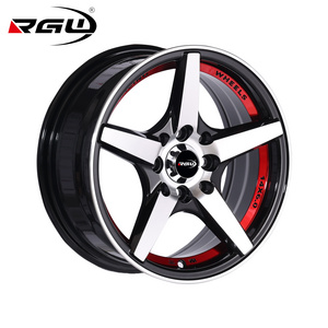 8808 rota 13x6j 4 hole pcd 4x100 15" 16" rims mag aluminum car wheels r15 13 14 15 16 17 inch