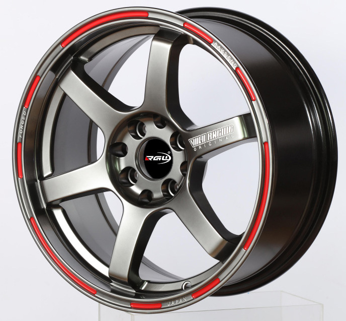 616 Jante Japan Universal 6 Spoke 5 Hole 4x100 114.3 15 18 Inch 17Inch Mag Sport Aluminum Passenger Car Rims TE37 Alloy Wheel