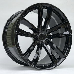 1871 5 Spoke Gloss Black 19Inch 20" Concave Deep Dish Set 5x112 Alloy Car Wheel 19 20 Inch 5x120 Rims Forged