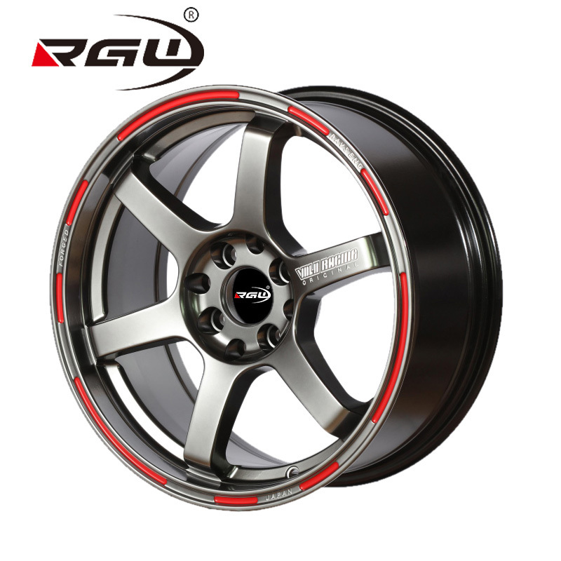 616 Jante Japan Universal 6 Spoke 5 Hole 4x100 114.3 15 18 Inch 17Inch Mag Sport Aluminum Passenger Car Rims TE37 Alloy Wheel