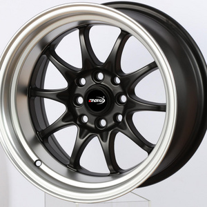 0376 Wholesale Manufacturer 4 Lug 4x114.3 Universal Jante Deep Dish 15x8J 15x9J Aluminum Rines 100 Rin 15 Inch Alloy Wheel Rims