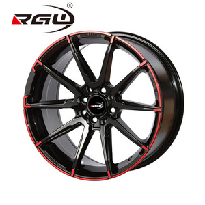 T45 Cheap Concave Design Steel Multi Mags 14x5.5 4x100 5x114.3 Size 14 15 16 17 18 Inch Offset Rims Alloy Car Deep Dish Wheels