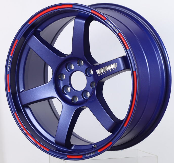 616 Popular Wheels TE37 16 Inch 16*7 PCD 8*100 Racing Car Rims Blue Color Red Lip Alloy Wheels For Passenger Car