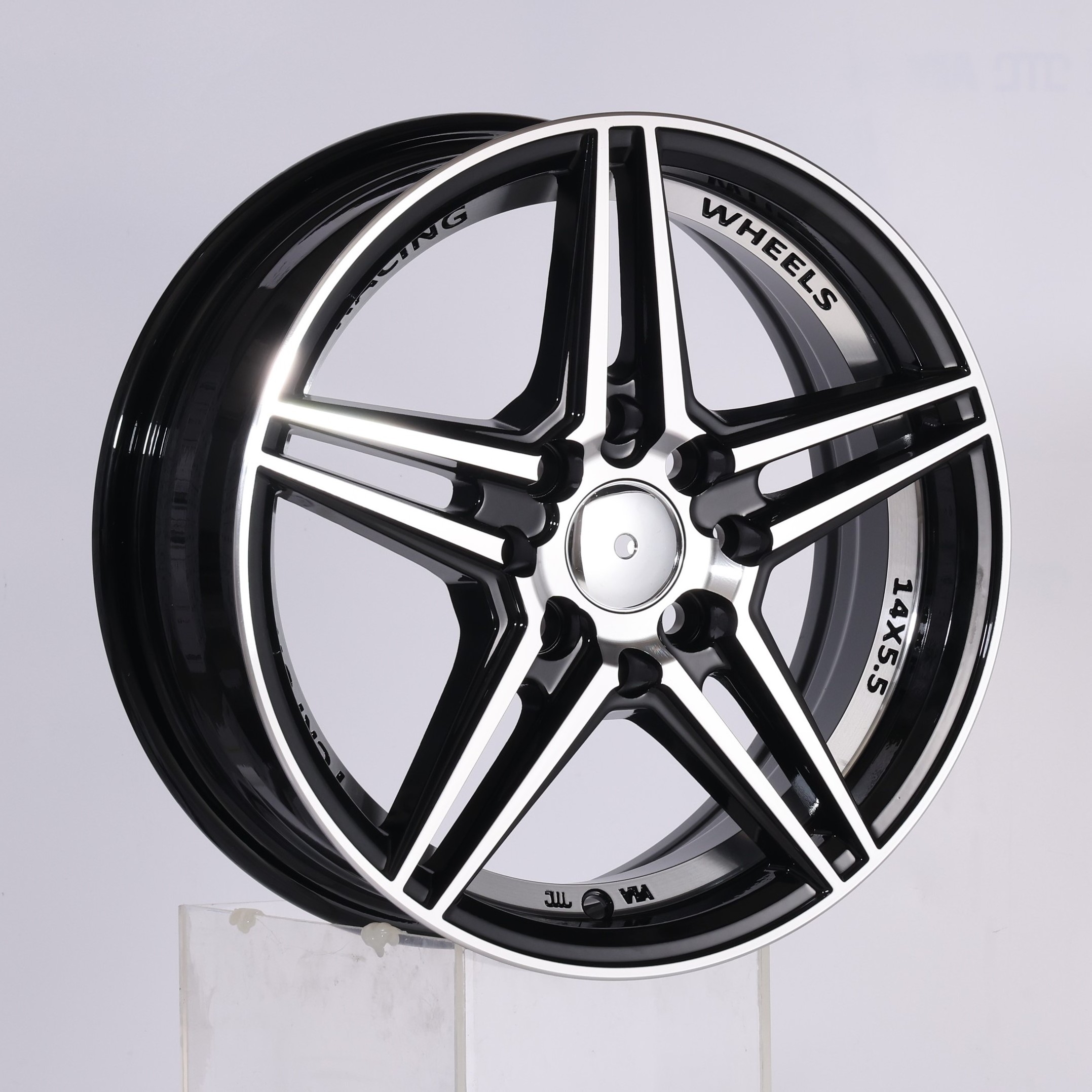 five star red blue aros de carro 4x114.3 17x7 r14 r18 alloy wheels llantas 5x100 rim rin rines 13 14 15 16 17 inch 4/100 for car