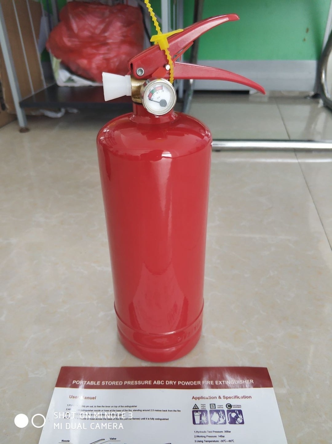 fire extinguisher spring tube pressure gauge