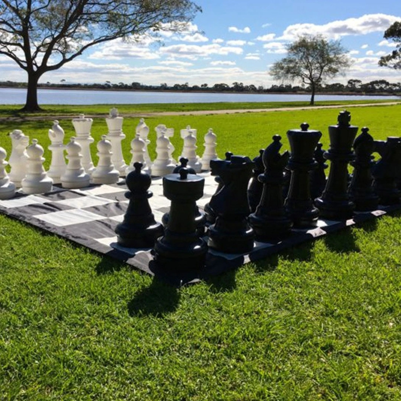 Giant Outdoor chess set Lawn chess with Large Pieces garden chess set for family Yard game