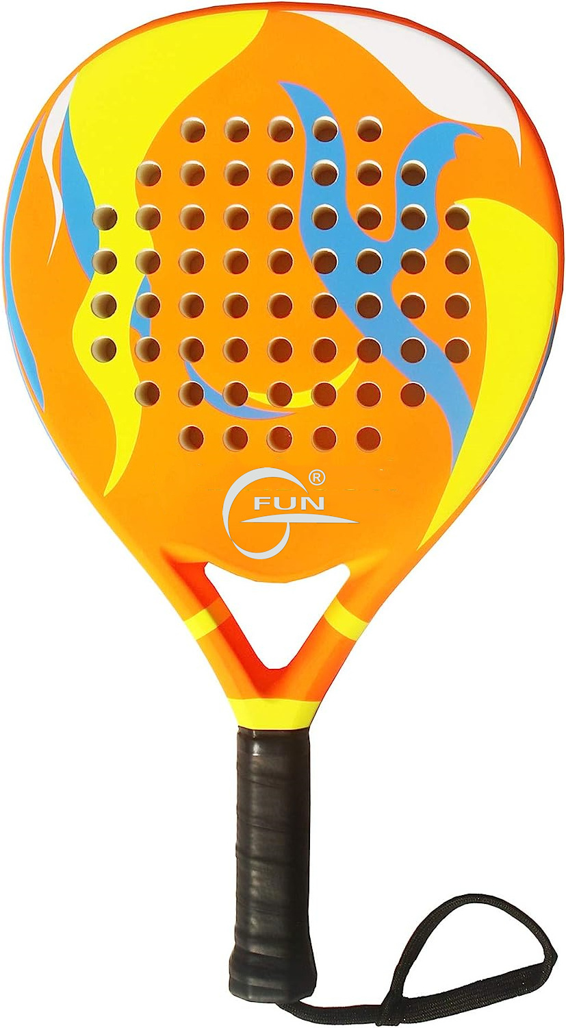 Padel Racket Carbon Fiber Surface with EVA Memory Flex Foam Core Padel Tennis Racquets Lightweight