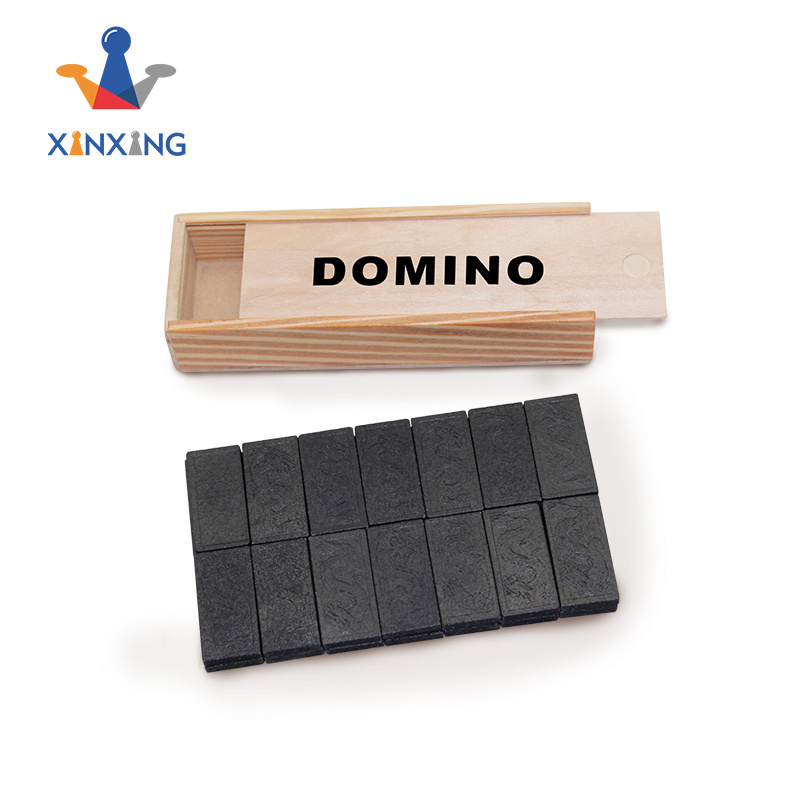 Mini Wholesale Wood Dominoes Double 6 Game Domino Set In Wooden Box