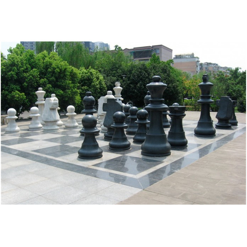 Giant Outdoor chess set Lawn chess with Large Pieces garden chess set for family Yard game