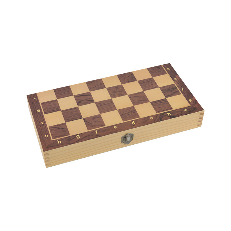 Classic Chess Set with Folding Chess Board and Staunton Chess Pieces for Beginners Kids