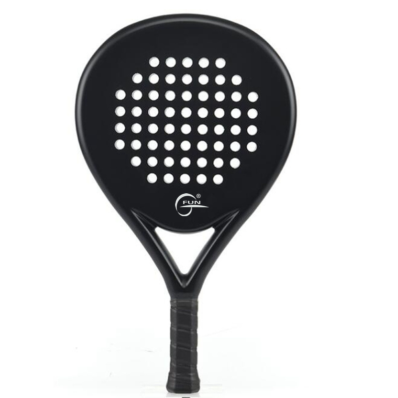 Padel Racket Carbon Fiber Surface with EVA Memory Flex Foam Core Padel Tennis Racquets Lightweight