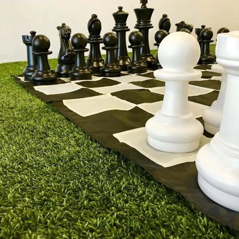 Giant Outdoor chess set Lawn chess with Large Pieces garden chess set for family Yard game