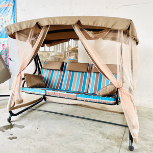 New design garden swing chair swing bed  with mosquito net sidewalls patio swing chair