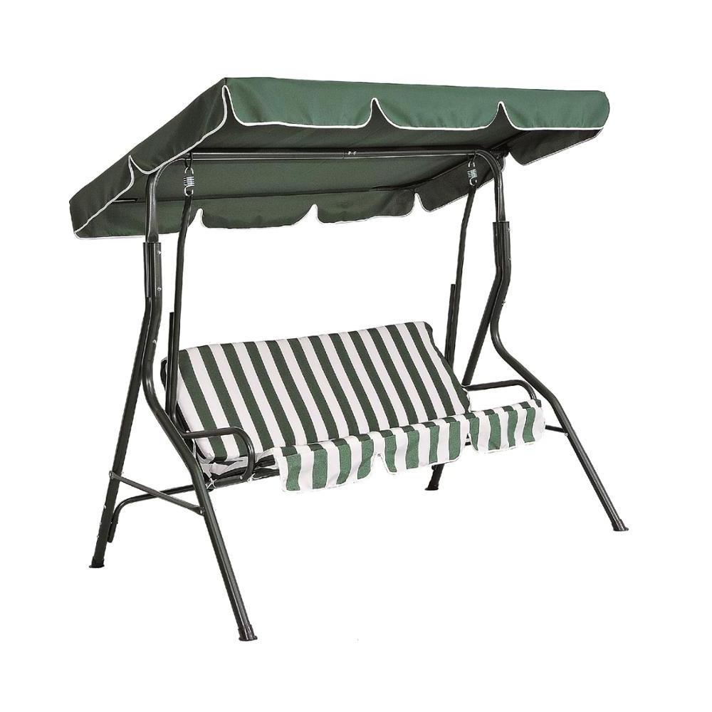 Modern Outdoor Furniture patio 3 seater outdoor swing with cushion canopy