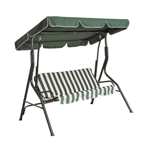 Modern Outdoor Furniture patio 3 seater outdoor swing with cushion canopy