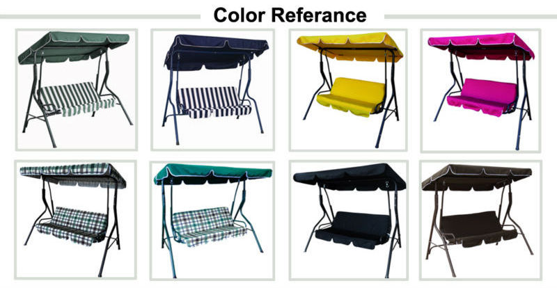 Modern Outdoor Furniture patio 3 seater outdoor swing with cushion canopy