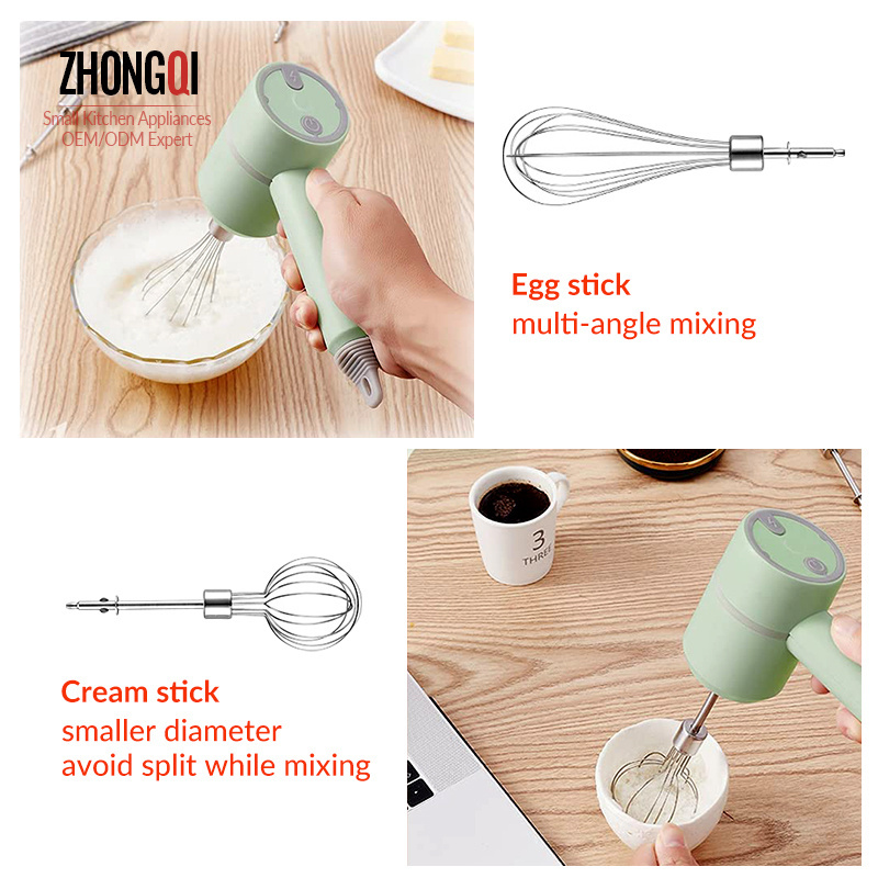 Professional Manual Rechargeable Electric Kitchen Appliances Concrete Tools Blender Cake Paint Electric Hand Mixer For Baking