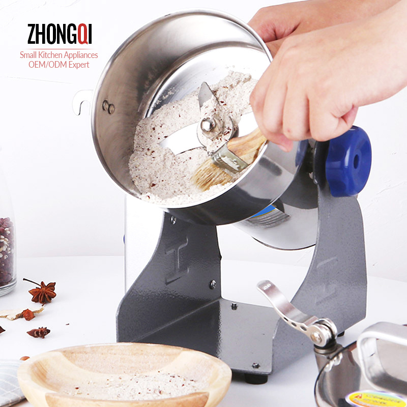 Electric Stainless Steel Small Bean Salt Milling Grain Dry Spice Grinder Mill Machine Food Processor For Household