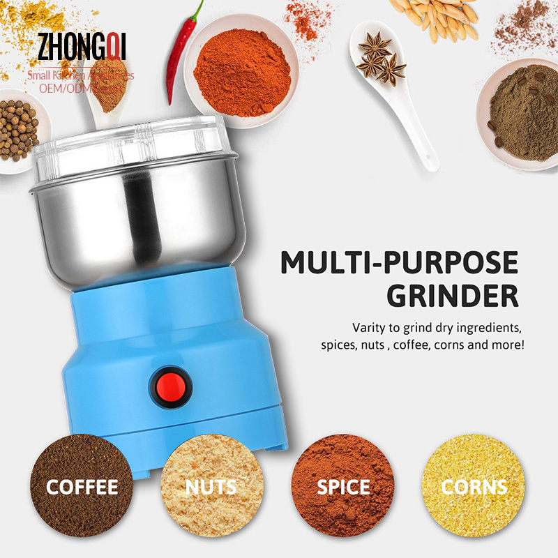 Best Small Dry Food Spices Fruit Automatic Electric Stainless Steel Multipurpose Kitchen Machine Grinder