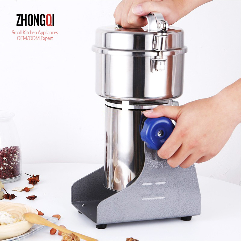 Electric Stainless Steel Small Bean Salt Milling Grain Dry Spice Grinder Mill Machine Food Processor For Household