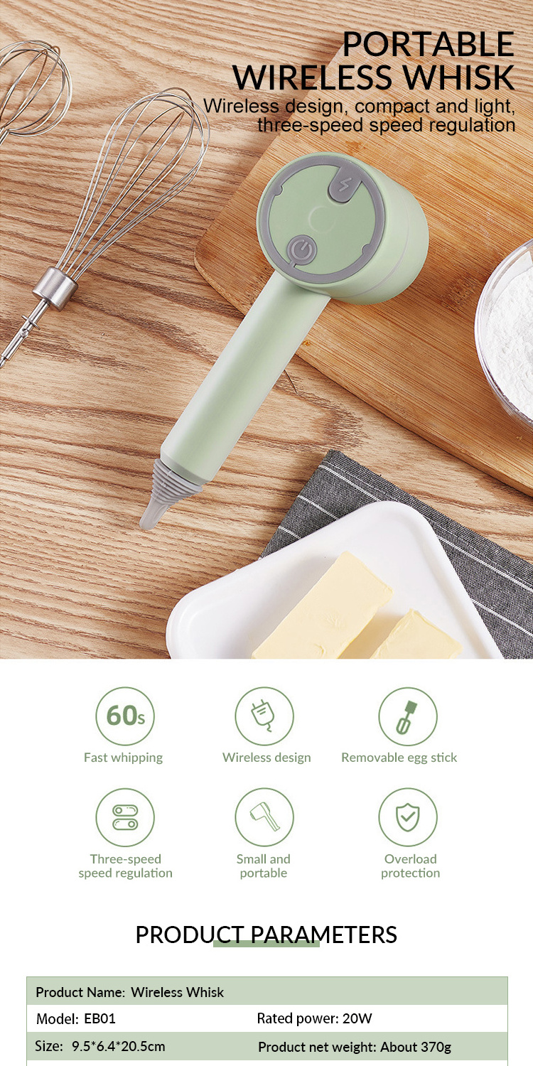 Professional Manual Rechargeable Electric Kitchen Appliances Concrete Tools Blender Cake Paint Electric Hand Mixer For Baking