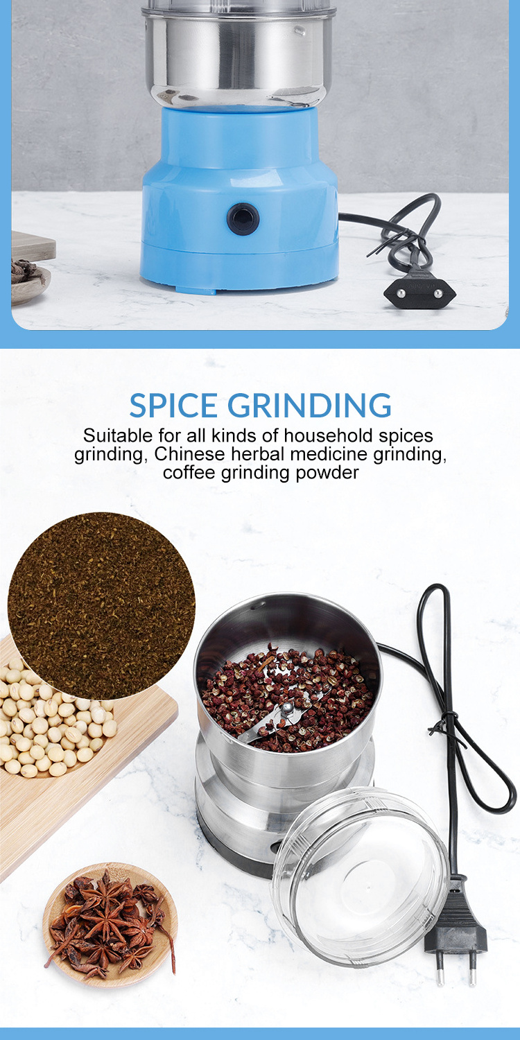 Stainless 110v/220v Small Turmeric Spice Red Chilli Food Grinding Mill Powder Pulverizer Smash Grinder Machine Price/