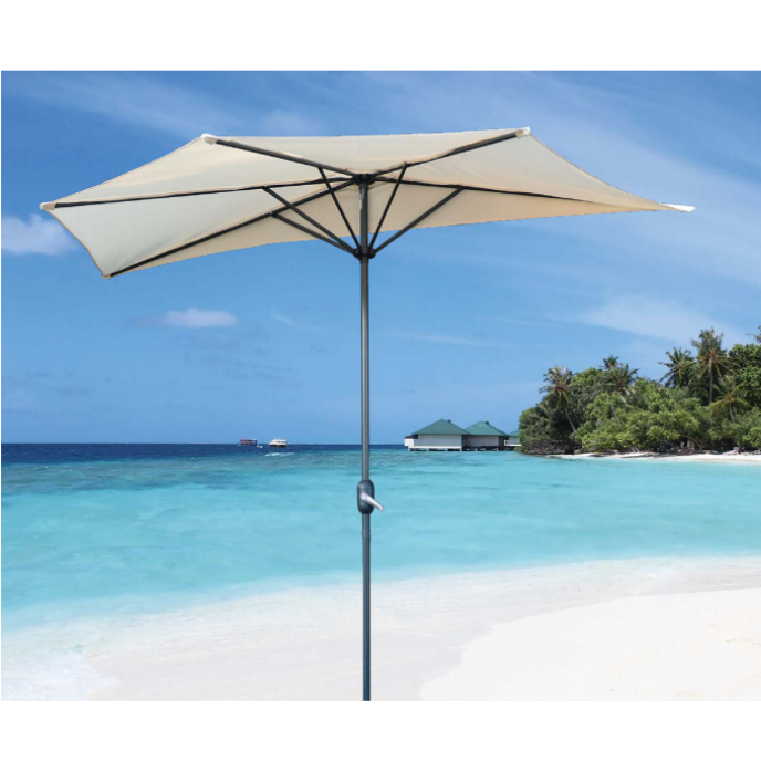 2023 New Creative Outdoor Beach Umbrella Garden Parasol Restaurant Sunshade Patio Umbrellas Garden Outdoor half side Umbrella