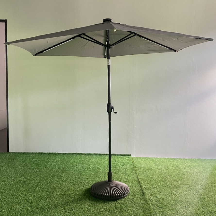 Center Pole Parasol Custom Print Market Patio Garden Umbrellas Parasol Umbrella For Restaurant And Cafe shop