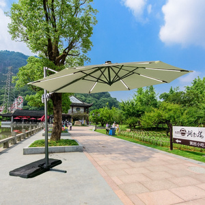 Hot sell Garden Restaurant Hotel High Quality Luxury Rectangular Cantilever Patio Commercial Parasol Umbrella Outdoor