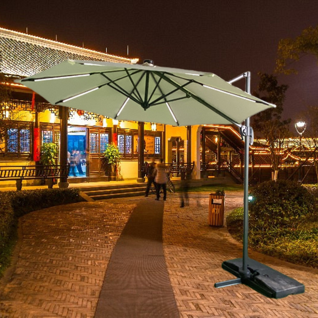 Hot sell Garden Restaurant Hotel High Quality Luxury Rectangular Cantilever Patio Commercial Parasol Umbrella Outdoor