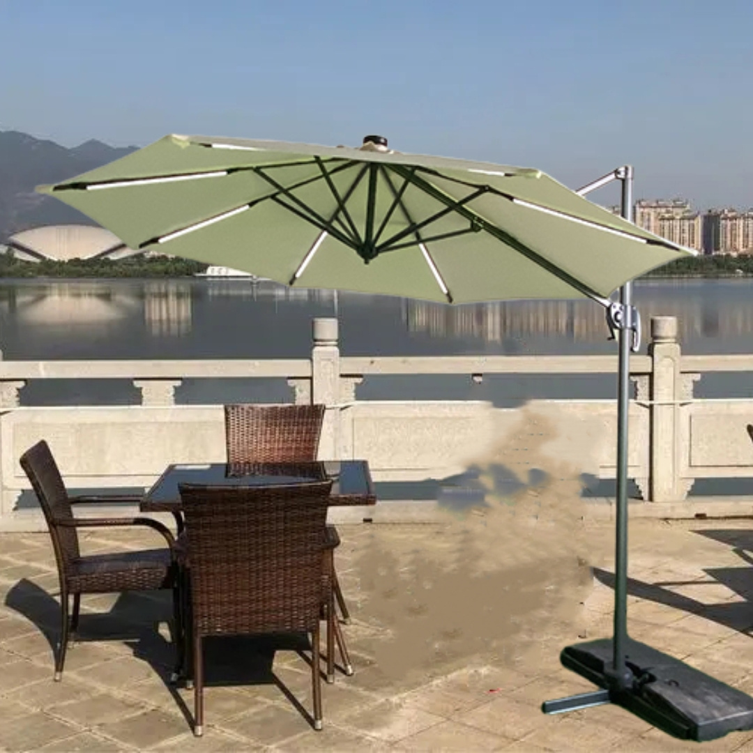 Hot sell Garden Restaurant Hotel High Quality Luxury Rectangular Cantilever Patio Commercial Parasol Umbrella Outdoor