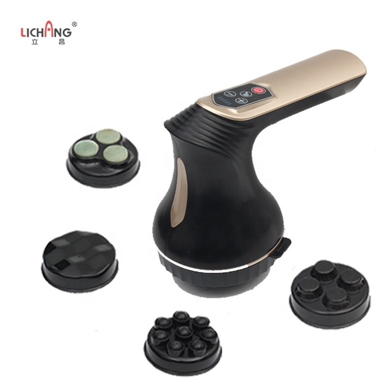 LICHANG 5 In 1 Body Contouring Machine Handheld Fat Burning Massage Hammer Heat Body Sculptor Anti Cellulite Slimming Massager