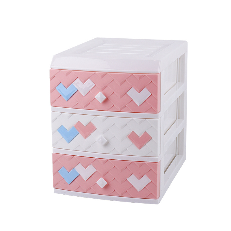 Desktop Sundry storage box Office stationery rack Cosmetic rack Jewelry Box  living room cabinet young girl's bedroom drawers