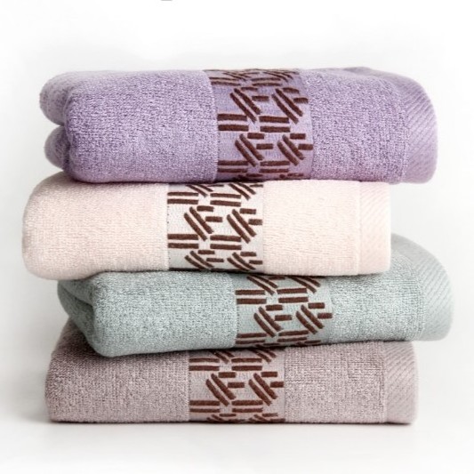 Supper Soft Mid Thick 420GSM Bamboo Cotton Towel Big Size Bathroom Towel Set Bamboo Spa Face Towels