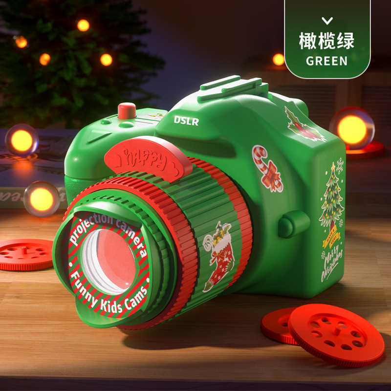 2023 Children's Christmas gift projection camera flashlight children's toy projection light toys wholesale toys gifts