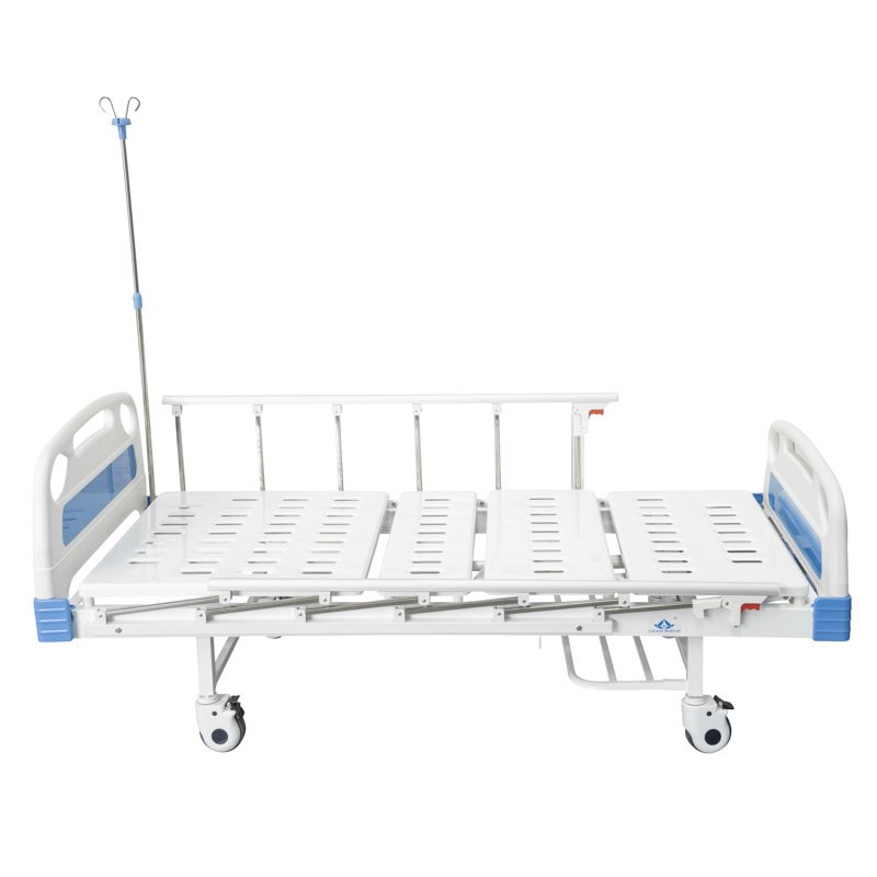 MN-MB005 Factory Wholesale Medical Furniture Home Care Hospital Clinic Bed Manual 2 Function Hospital Bed 2 Crank Patient Bed