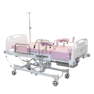 MN-DB002 Epoxy Coated Stainless Steel Frame Women Obstetric Delivery Doctor Examination Table Chair Bed Delivery Bed