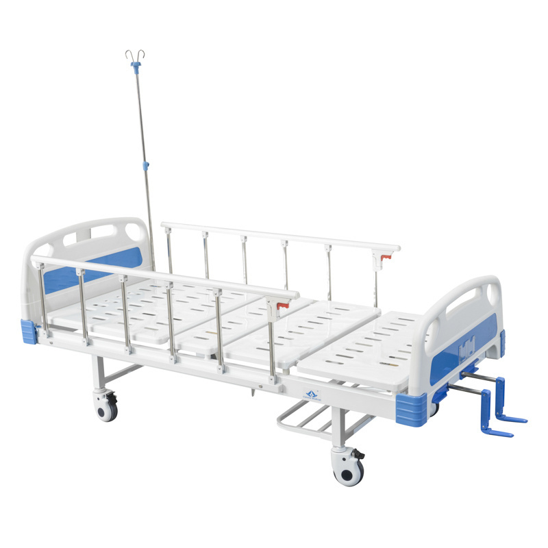 MN-MB005 Factory Wholesale Medical Furniture Home Care Hospital Clinic Bed Manual 2 Function Hospital Bed 2 Crank Patient Bed