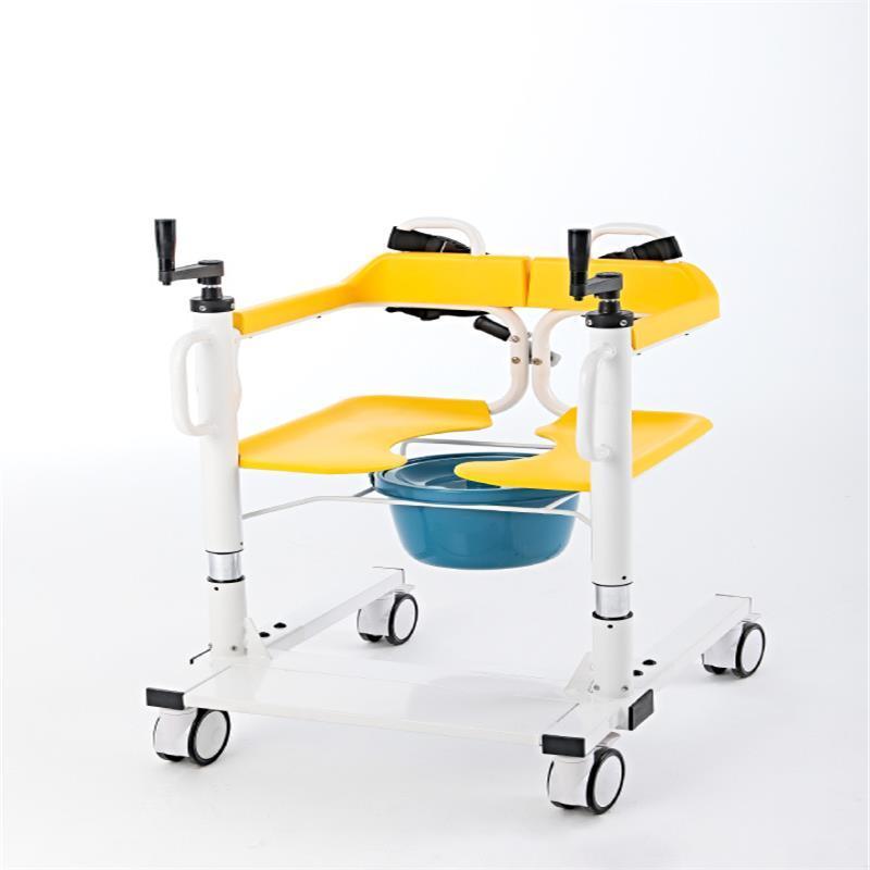 Mn-YWJ003  Electric Disabled Patient Lift Transfer Chair Home Care Transfer Manual Shower Toilet Commode Chair